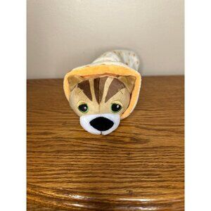 Cutitos Tiger Cub Kitty Toy Lovey Super Soft Wrapped In Tortilla Orange Blanket